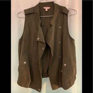 Juicy Couture Vest ~ Olive Green Size S